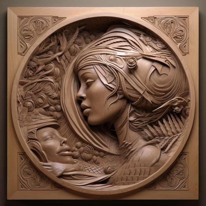 نموذج ثلاثي الأبعاد لآلة CNC 3D Art 